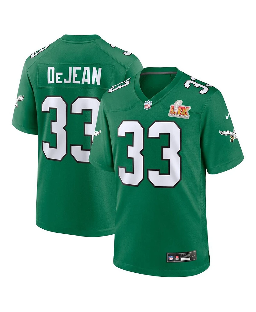 Nike Men's Cooper DeJean Kelly Green Philadelphia Eagles Super Bowl Lix 2nd Alternate Game Jersey