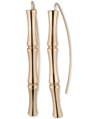 Lauren Ralph Lauren Gold-Tone Bamboo-Texture Threader Earrings