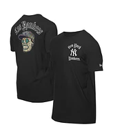 New Era Men's Black York Yankees Sugar Skulls T-Shirt