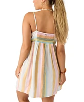 O'Neill Juniors' Saskia Striped Sleeveless Mini Dress