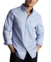 Charles Tyrwhitt Men's Slim Fit Long Sleeve Wrinkle-Resistant Button-Down Shirt