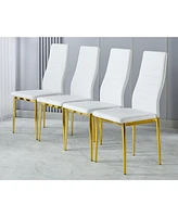 Chair Set of 4, Gold
