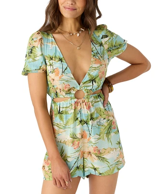 O'Neill Juniors' Morena Deep V-Neck Romper