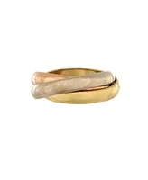 Pre-Owned Cartier Medium Trinity Ring 18K Tricolor Gold