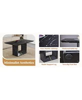 Black Marble Dining Set
