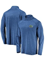 Fanatics Men's Royal Florida Gators Lightweight Striated Raglan Quarter-Zip Sweatshirt
