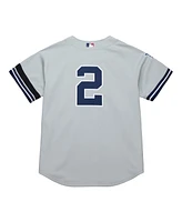 Mitchell & Ness Men's Derek Jeter Gray New York Yankees Cooperstown Collection 2000 World Series Authentic Jersey