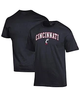 Champion Men's Black Cincinnati Bearcats Arch Over Logo T-Shirt