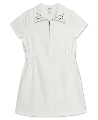 Speechless Big Girls Knee-length Short Sleeve Shirt Collar Dress