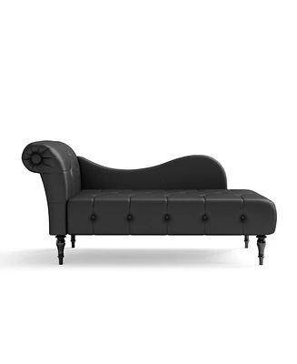 Gold Sparrow 32" Polyester Napa Diamond Tufted Chaise Lounge