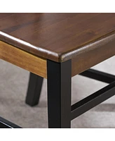 Farmhouse Dining Chair Set (2) Rustic, Stylish, Durable Acacia Wood