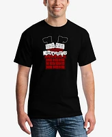 La Pop Art Men's Chimney Santa Word T-Shirt