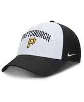 Nike Men's White/Black Pittsburgh Pirates Club Performance Adjustable Hat