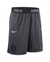 Nike Men's Anthracite New York Mets Authentic Collection City Connect Performance Knit Shorts