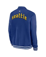 Nike Men's Royal Seattle Mariners Authentic Collection City Connect Full-Zip Bomber Jacket