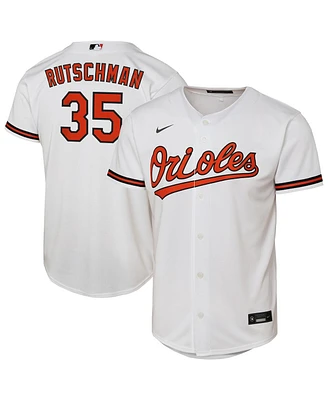 Nike Big Boys and Girls Adley Rutschman White Baltimore Orioles Home Replica Player Jersey