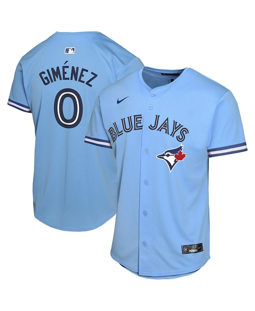 Nike Big Boys and Girls Andres Gimenez Powder Blue Toronto Jays Alternate Game Player Jersey