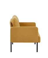 Gold Sparrow 49.5" Polyester Fremont Loveseat, Created for Macy's