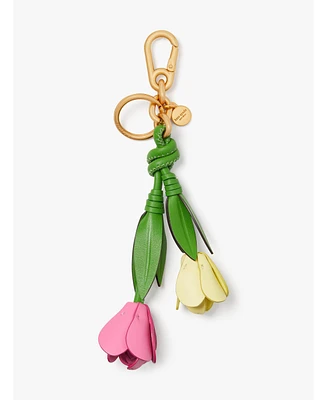 Kate Spade New York Leather Tulip Keychain
