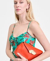 I.N.C. International Concepts Womens Floral Print Smocked Back Tiered Maxi Dress Avahh Sculpted Clutch Abron Pointed Dorsay Flats Exclusively At Macys