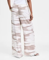 I.n.c. International Concepts Women's Printed Wide-Leg Pants, Exclusively at Macy's