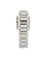 Pre-Owned Cartier Tank Anglaise Quartz Watch in Stainless Steel and Rose Gold 23mm