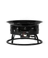 Mini Fire Pit Outdoor Portable Fire Pit Steel Camping Fire Pit with Lava Rocks
