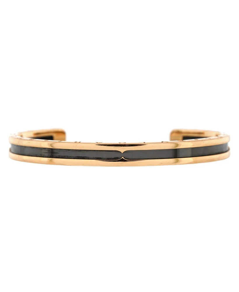 Pre-Owned Bvlgari B.Zero1 Cuff Bracelet 18K Rose Gold and Stainless Steel