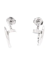 Pre-Owned Cartier Small Juste un Clou Hoop Earrings 18K White Gold