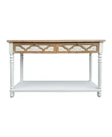 48" Long Console Table, 2 Drawers, Shelf - Entryway/Hallway