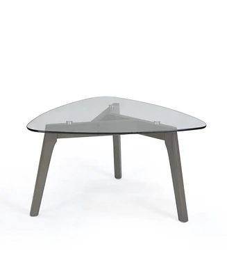 Stylish and Sturdy Wood Coffee Table with Ample Storage and Open Shelf