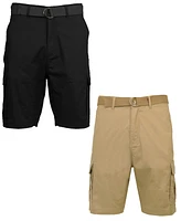 Galaxy By Harvic Men's -Pack Stretch Ripstop Cargo Shorts