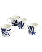 Royal Doulton 1815 Pacific Mixed-Pattern Mugs, Set of 4