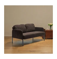 Modern 2-Seater Sofa, Comfy Loveseat for Small Spaces