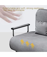 Folding sofa chair grey