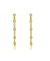 14K Gold Plated Open Hoop Earrings