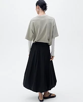 Mango Women's Puffed Hem Flared Skirts