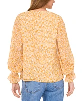 Vince Camuto Women's V-Neck Balloon-Sleeve Blouse