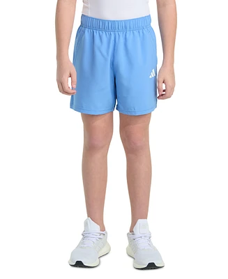 adidas Big Boys Essentials Elastic-Waistband Small-Logo Woven Shorts
