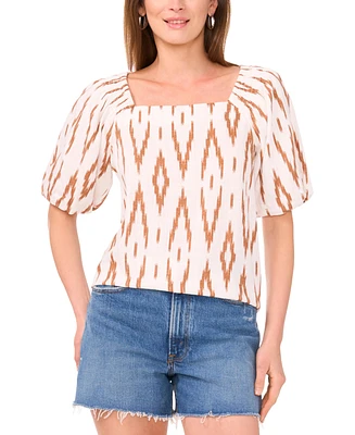 Vince Camuto Women's Square-Neck Puff-Sleeve Blouse