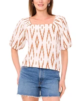Vince Camuto Women's Square-Neck Puff-Sleeve Blouse