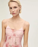Mango Women's Floral-Print Combined Dress