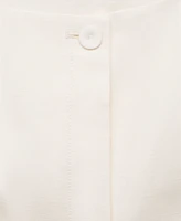 Mango Women's Linen Blend Suit Vest