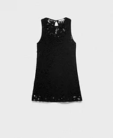 Mango Women's Crochet Short Dress