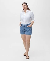 Mango Women's High-Rise Denim Shorts