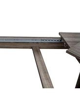 Dining Table, 106.3 in Large Extendable Kitchen Table