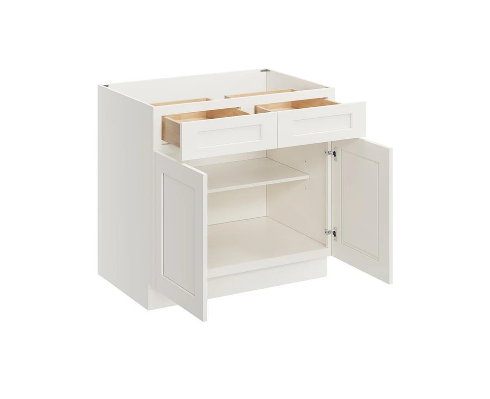 Casainc W36" X H34.5" D24" Ready to Assemble Floor Base Kitchen Cabinet