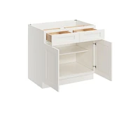 Casainc W36" X H34.5" D24" Ready to Assemble Floor Base Kitchen Cabinet