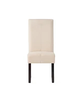 T-Stitch Upholstered Dining Chairs - Set of 2