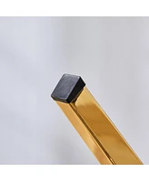 8-Piece Velvet Dining Chairs with Gold Metal Legs